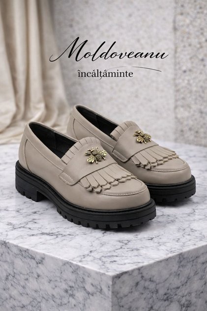Pantofi Silver, Piele naturala