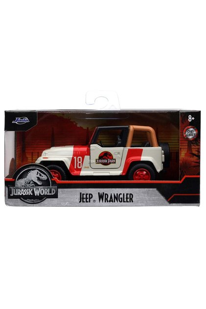 Mașină metalică, Jada, Jurassic World, Jeep Wrangler, 1:32