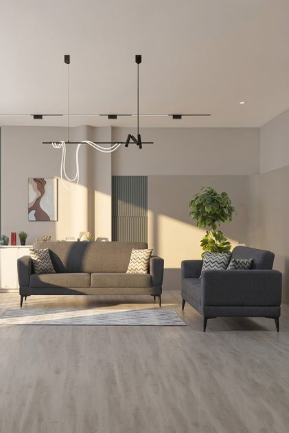Victor 3+3 Sırt Mekanizmalı Modern Koltuk Takımı