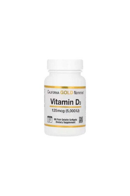 Vitamin D 3 125 Mcg Dietary Supplement - 90 Softgels (5,000 Iu)