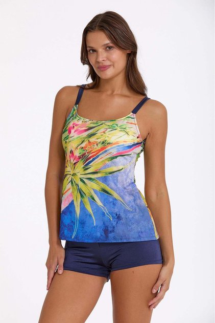 Şortlu Tankini Takım 0063-3044