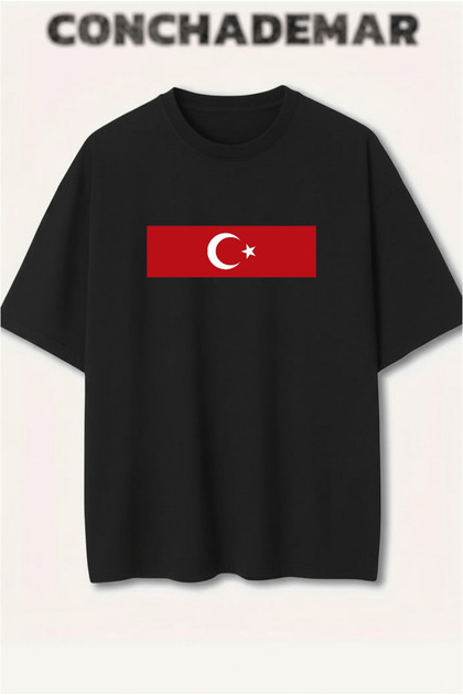 Turkey National Teams Printed Premium Oversize Cotton T-Shirt