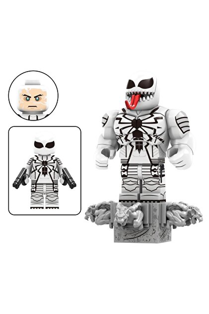 myminitoys Süper kahraman Mini figür Spider Agent Anti-Venom X-028
