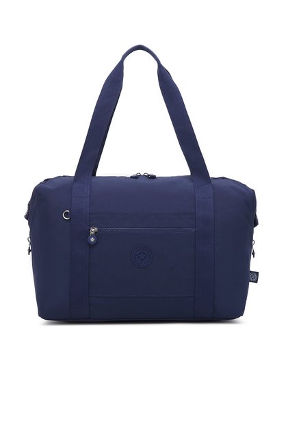 Medium Size Waterproof Extra Light Crinkle Fabric Hand Luggage and Sports Bag Navy Blue