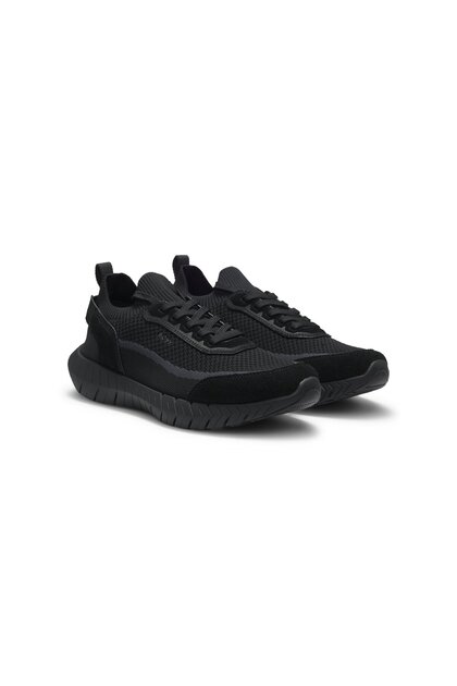 Süet Detaylı Çorap Sneaker