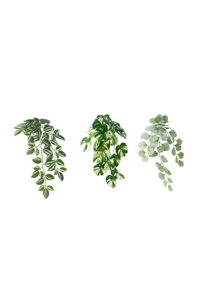 Artificial Plant with Wall Mount, Indoor/Outdoor/Green