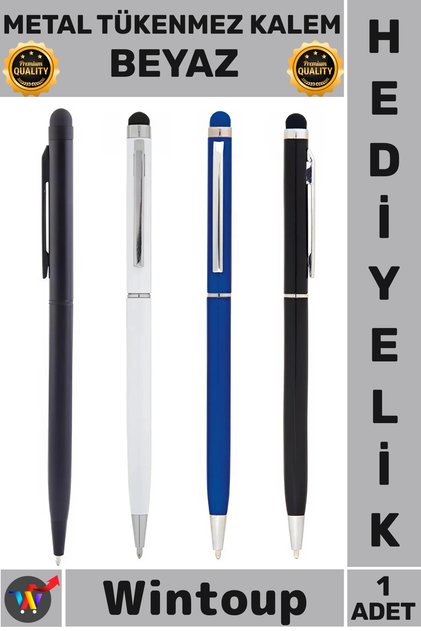 # Pen Luxury Stylish Touchscreen Tablet Phone Corporate Gift Metal Ballpoint Touchpen Pen White