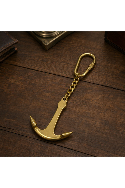 Brass Sailor Themed Keychain – Nostalgic Metal Keychain with Various Models