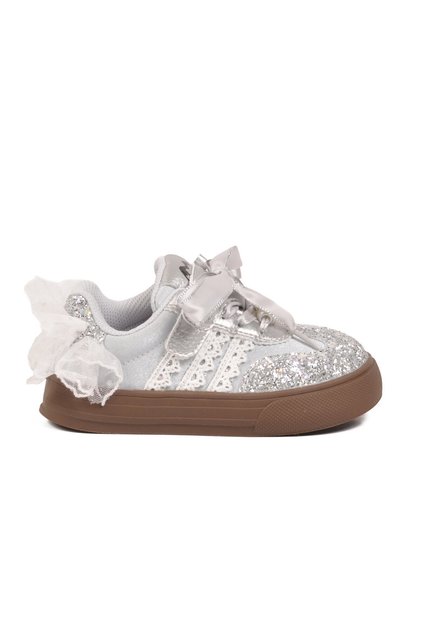 Silver Bow Detailed Lightweight Girls' Shoes 26Y819 P