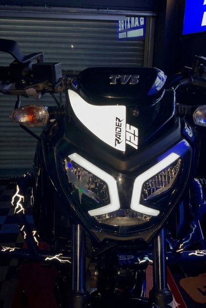 Reflective Raider 125 Written Head Detail Sticker (1 Piece) for Tvs Raider