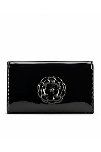 Patent Leather Genuine Leather Evening Dress Bag 366 Black Patent Leather (Black Patent Leather)
