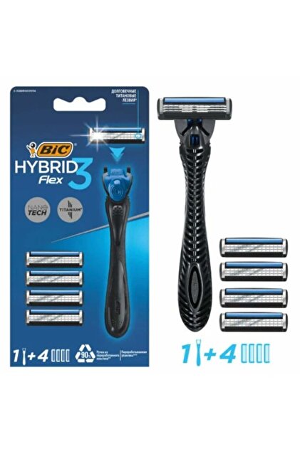 Bic Men's Hybrid Flex 3 Razor Blades - 4 Blades