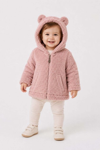 Baby Plush Teddy Bear Hooded Coat with Ears Premium Quality