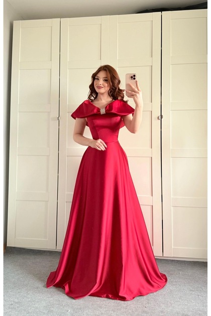 Lovely Fiyonk Abiye Kırmızı
