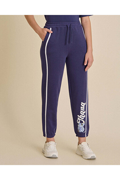 Senior Girls Navy Stitch Joggers