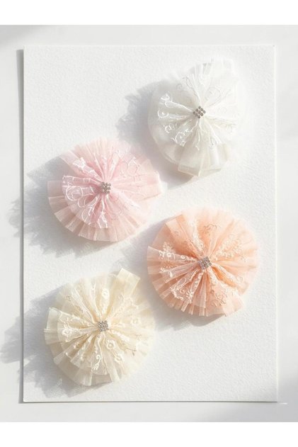 Baby Girl Bandana Set of 4 Elasticized Mevlütlük Photo Shoot