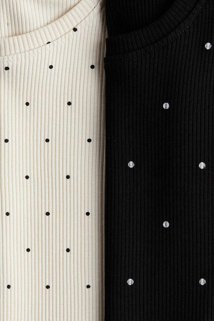 2-pack flounce-trimmed tops
