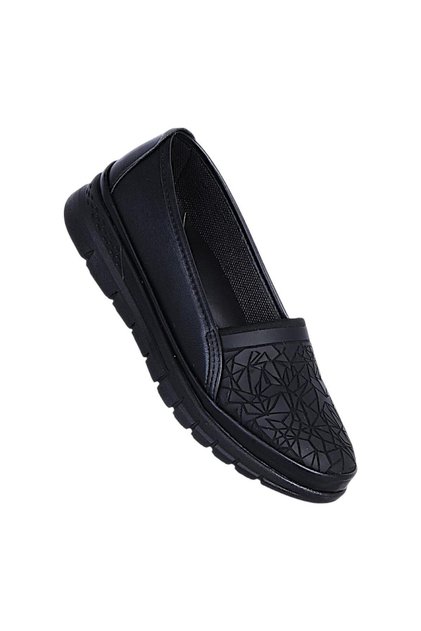 Ayzen 199 Black Women's Daily Ballerina Shoes