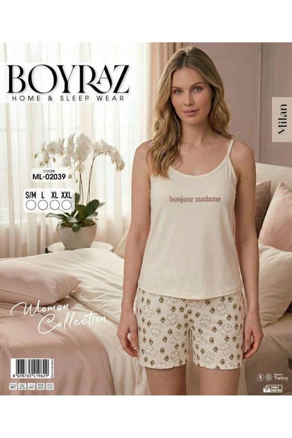 Women's Shorts Pajama Set Milan Fabric New Season