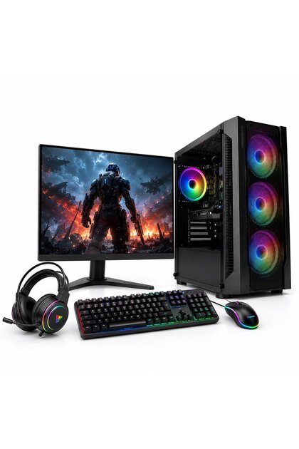 İ5 3470 16 GB 256GB M2+500GB 4GB VGA 24.5' EKRAN +KLAVYE+MOUSE+KULAKLIK PC KASA