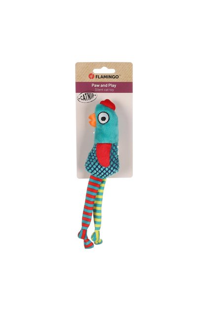 Cat Raibo Catnipli Colorful Fabric Chicken Toy / Green Cat Toy