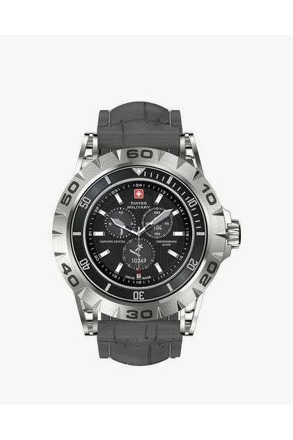 Swiss Military Dom 2 Smartwatch - Silver Frame/Grey Silicon Strap