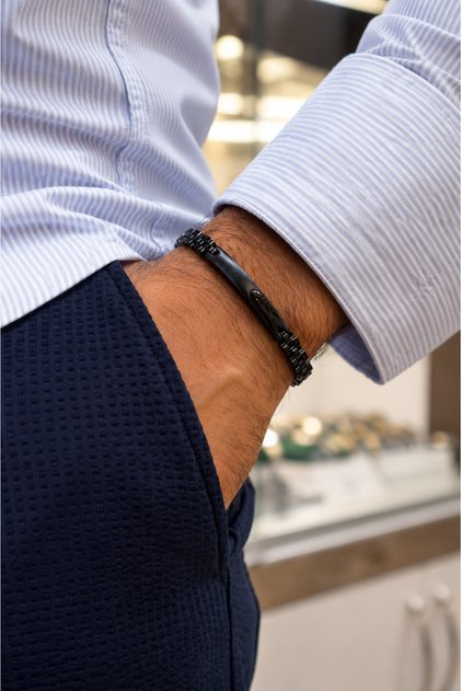 Original Men's Steel Bracelet Gift Box Hmstell36