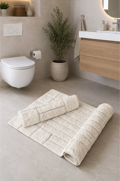 Nerta 2-Piece Toilet Set White 60*100 cm