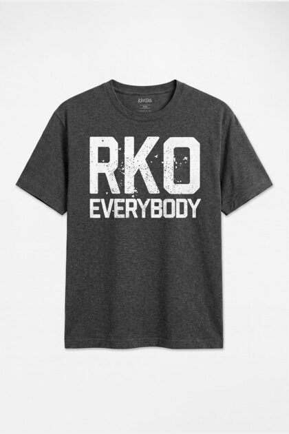 Randy Orton Rko Everybody Wwe Wrestling Text Printed Sports Unisex Regular Fit Anthracite Melange T-Shirt