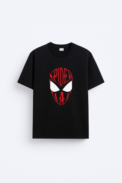 Spider-Man Brand New Day Spider-Man Printed Cotton Black T-Shirt T-Shirt