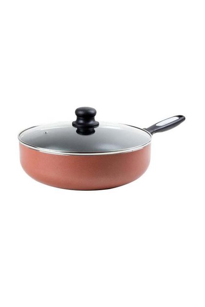 Non-Stick Aluminium Flat Fry Pan Copper 24cm