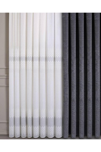 Soft Weave Tül Perde | Ağır Gramajlı, 1/3 Sık Pileli, Ütü Gerektirmez l Her Odaya Uygun