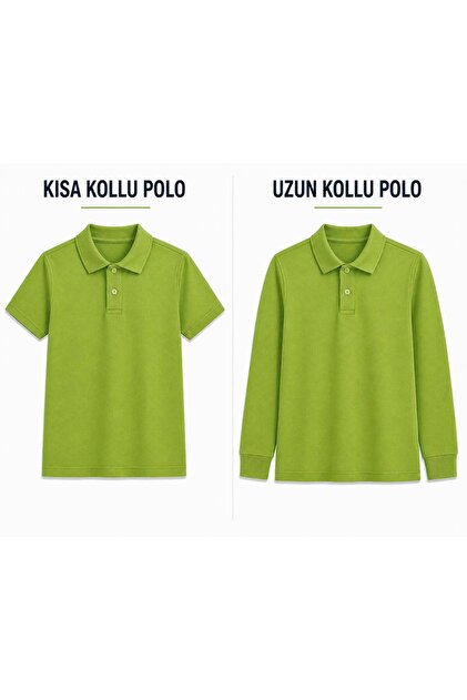KIZ-ERKEK POLO YAKA OKUL LAKOST TİŞÖRT UZUN KOL - KISA KOL DAYANIKLI KUMAŞ