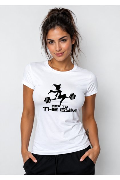 Tricou de damă 'Gym Witch' – Fitness și Antrenament