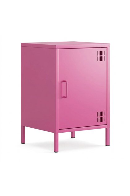 Pera Komodin Kapaklı 41,5 x 40 x 64,50 cm - Ral 4003 Pembe