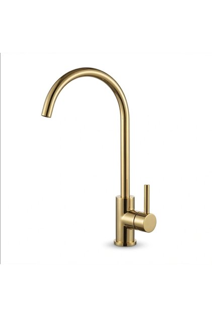 Shiny Gold Stainless Steel 304 Desalination Device Filter Faucet Tap - Helminde