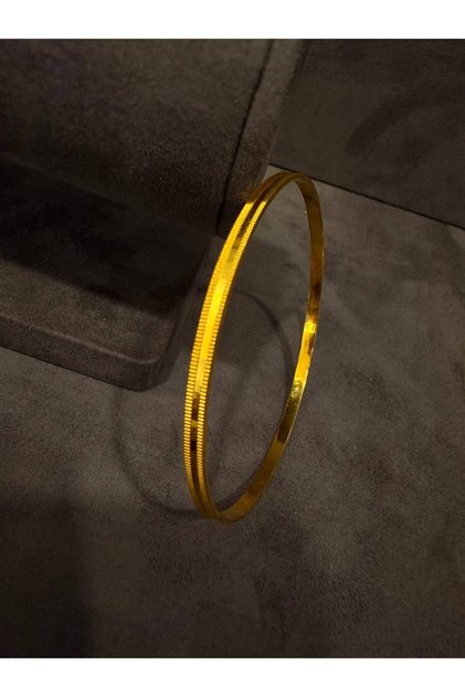 22 Ayar Altın Kaplama Gümüş Ajda Bilezik Yeni Model