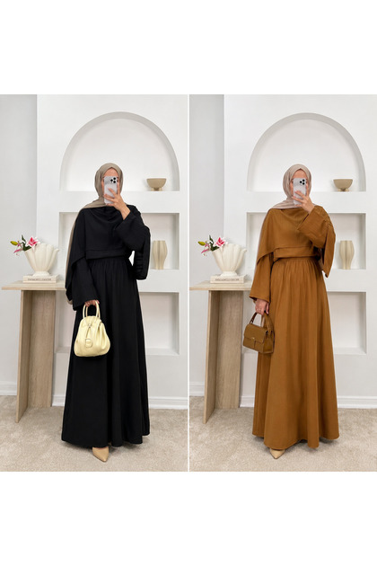 Cape Skirt Blouse Set