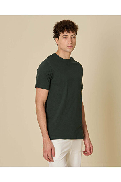 Men Mint Plain T-Shirt