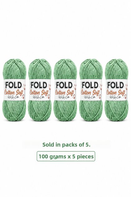 Cotton Soft Green 802 Cotton Thread 100 Gr 200 Mt 100% Cotton Bag Thread Amigurumi Thread Knitting Thread