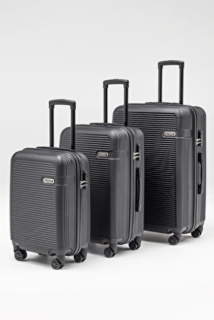 ✨4個セット✨HDD 1000GB✨大容量1TB✨2.5インチ✨07-01 My Valice Diamond Abs Kabin Orta Büyük Ve Makyaj Boy Siyah 4'lü