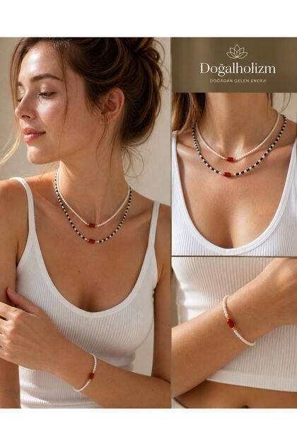 Night and Moon Necklace & Bracelet