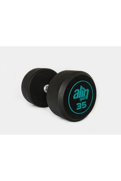Sport 35 KG Kauçuk Kaplı Profesyonel Olimpik DUMBBELL ( Dambıl ) – YEŞİL