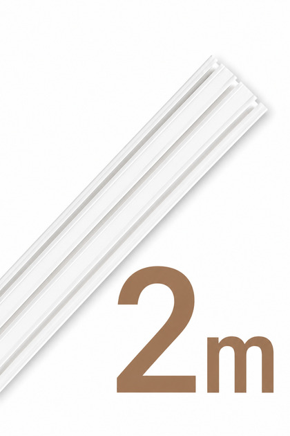 3 Raylı Korniş Perde Rayı Kaliteli Sağlam Ambalaj 2 Metre