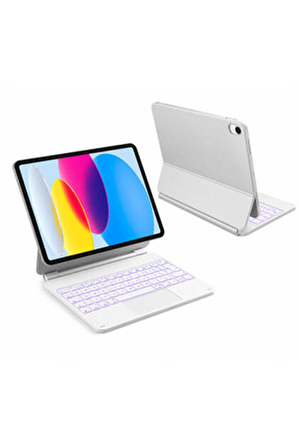 TOKQI İpad Air 13 Inç M3 2025 Uyumlu Manyetik Işıklı Magic Keybord
