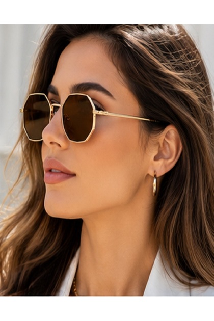Straight Premium GILDED EDGE MODEL 10こ EKstore Unisex Trend Sekizgen Güneş Gözlüğü - Fiyatı, Yorumları