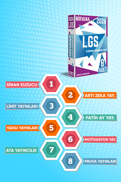 Karekök Yayınları 2026 LGS 8.SINIF Nirvana Karma Deneme Seti 8