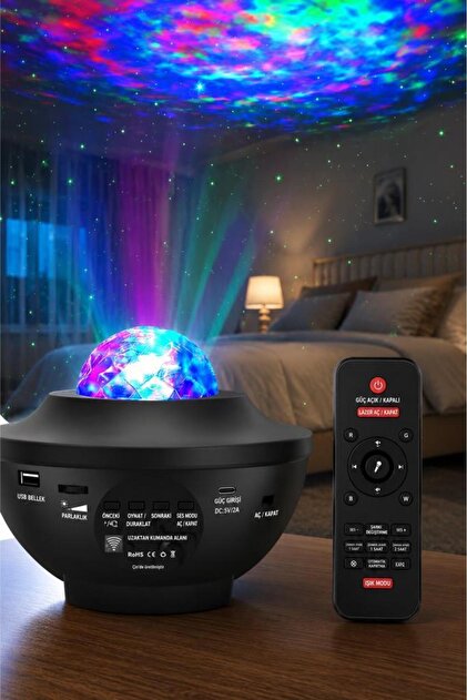 Torima Starry Projektör Led Lazer Uzaktan Kumandalı Kablosuz