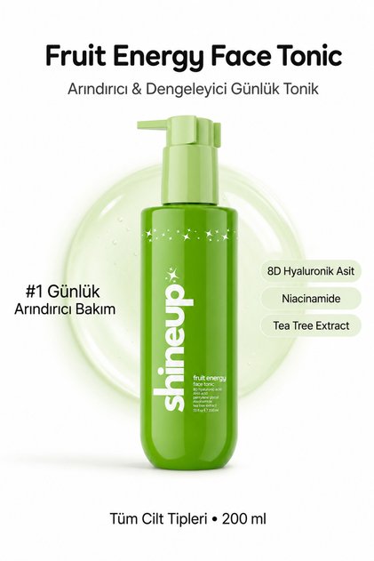 Fruit Energy Tonic 200 ml | Revitalizing & Pore-Tightening Facial Tonic for All Skin Types