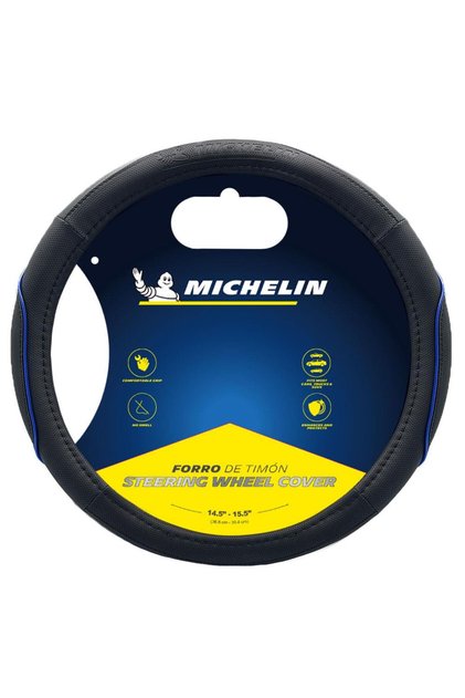 MC1003NAZ Premium Suni Deri Direksiyon Kılıfı MAVİ